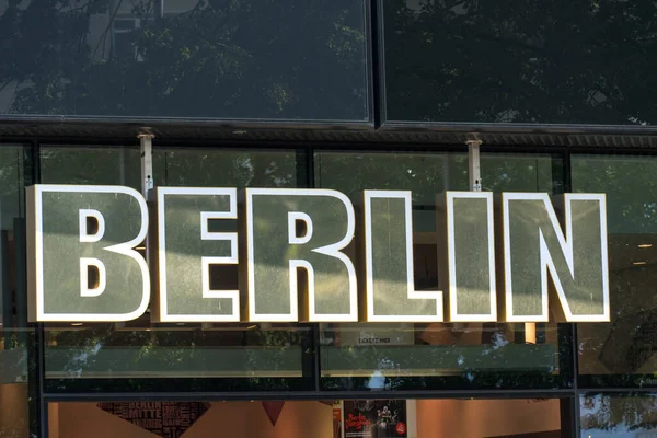 Berlim Alemanha Julho 2019 Berlin Signage — Fotografia de Stock