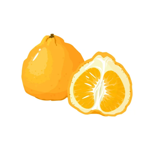 Desenhos animados uglifruit fresco isolado no fundo branco Ilustrações De Bancos De Imagens Sem Royalties