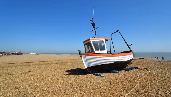 Barco Pesca Aldeburgh Beach Suffolk Inglaterra — Foto de Stock