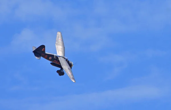 Ickwell Bedfordshire Anglii Sierpień 2018 Samolot Westland Lysander 1938 Locie — Zdjęcie stockowe