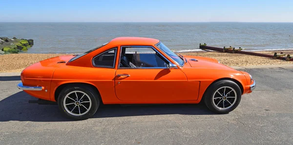 Felixstowe Suffolk England Maja 2018 Klasyczny Pomarańczowy Ginetta Silnika Samochód — Zdjęcie stockowe