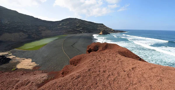 Panramiska Vulkaniska Landskapet Golfo Lanzarote — Stockfoto