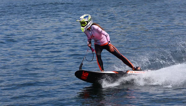 Wyboston Bedfordshire England Juli 2019 Vrouwelijke Motorsurf Competitor Tereze Kadlecova — Stockfoto