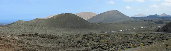 ティマンファヤ国立公園のパノラマランサローテ火山の風景 — ストック写真