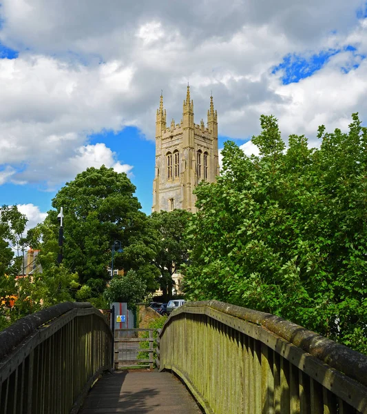 Torre Santa María Virgen Iglesia Parroquial San Neots Cambridgeshire —  Fotos de Stock