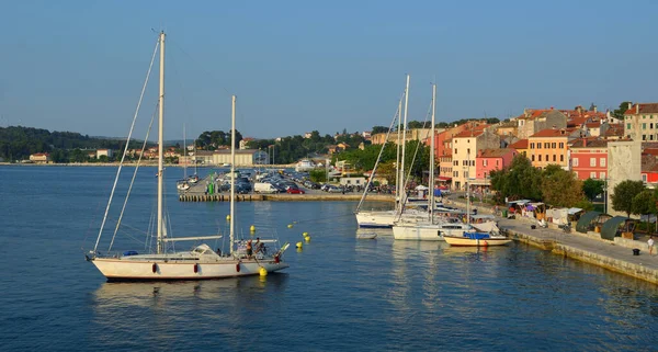 Rovinj Istra Croatia June 2017 Yachts Mooring Rovinj Croatia Sunny — 图库照片