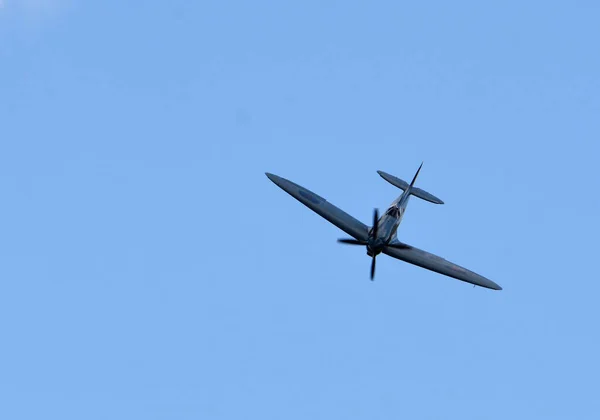 Ickwell Bedfordshire Anglia Sierpień 2020 Klasyczny Supermarine Spitfire Pl983 Prxi — Zdjęcie stockowe