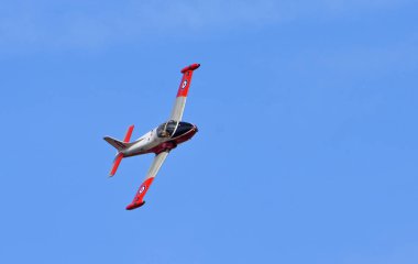 Little Gransden, Cambridgeshire, İngiltere - 24 Ağustos 2025: Vintage British Aircraft Corporation (BAC) Jet Provost