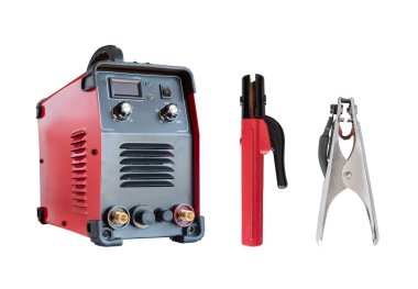 Beyaz arka plan üzerinde kaynak makineleri elektrik izole Kaynak Makinası.