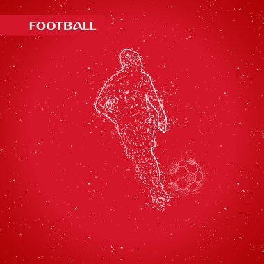 futbol logosu tasarım vektörü