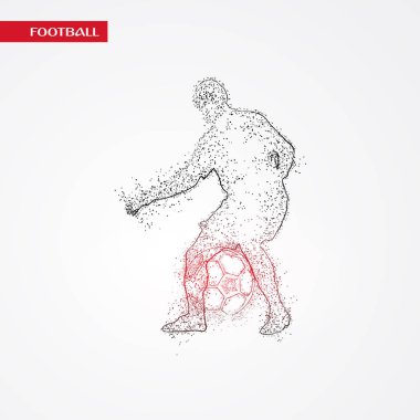 futbol logosu tasarım vektörü 