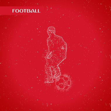 futbol logosu tasarım vektörü