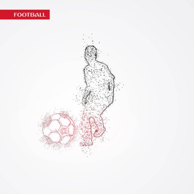 futbol logosu tasarım vektörü