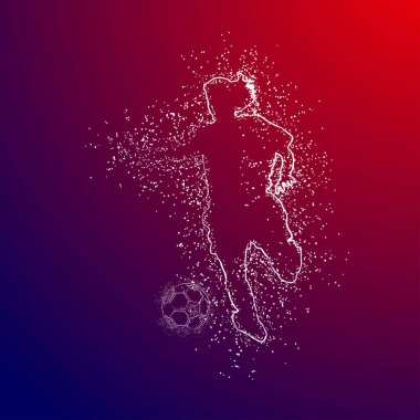 futbol logosu tasarım vektörü