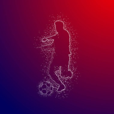 futbol logosu tasarım vektörü