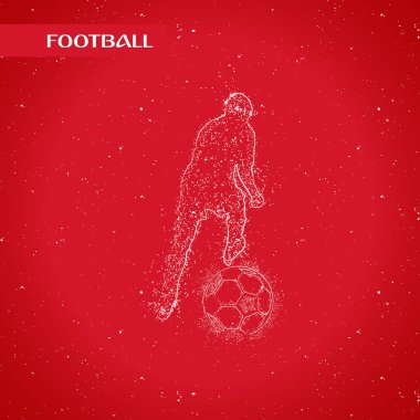 futbol logosu tasarım vektörü