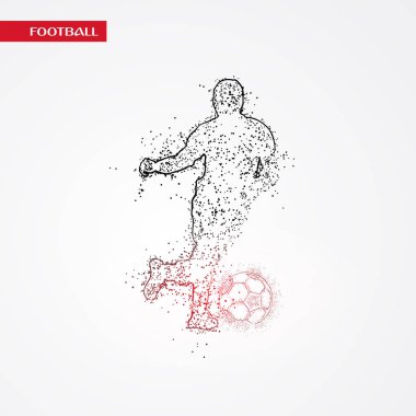 futbol logosu tasarım vektörü 