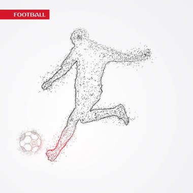 futbol logosu tasarım vektörü