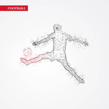 futbol logosu tasarım vektörü 