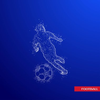 futbol logosu tasarım vektörü