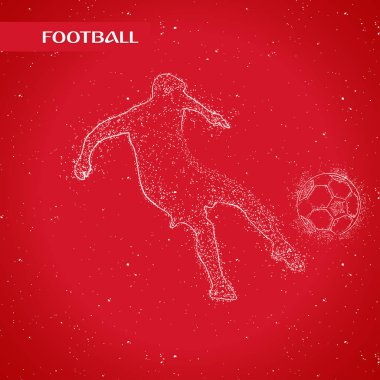 futbol logosu tasarım vektörü