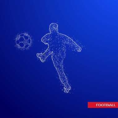 futbol logosu tasarım vektörü 