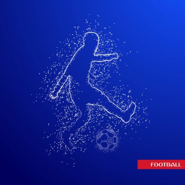 futbol logosu tasarım vektörü 