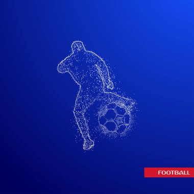 futbol logosu tasarım vektörü 
