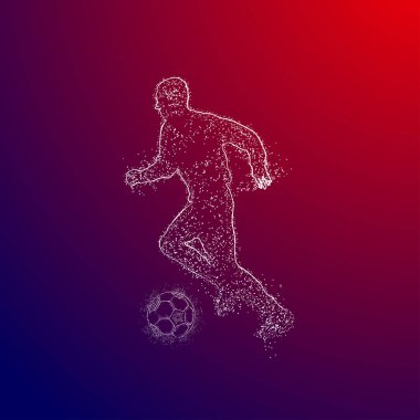 futbol logosu tasarım vektörü