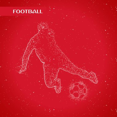 futbol logosu tasarım vektörü