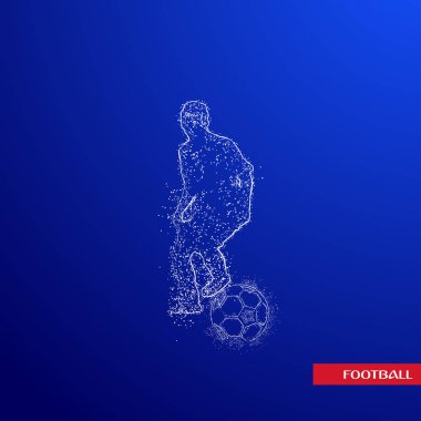 futbol logosu tasarım vektörü