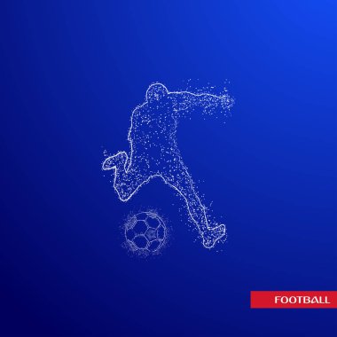 futbol logosu tasarım vektörü 