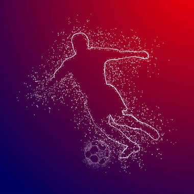 futbol logosu tasarım vektörü