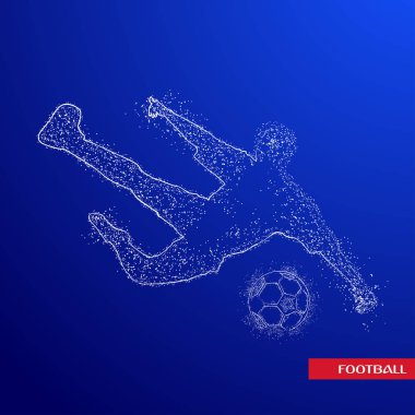 futbol logosu tasarım vektörü