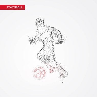 futbol logosu tasarım vektörü