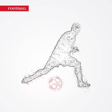 futbol logosu tasarım vektörü