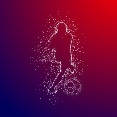 futbol logosu tasarım vektörü 