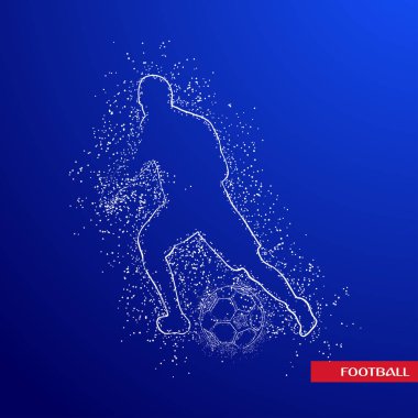 futbol logosu tasarım vektörü