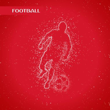 futbol logosu tasarım vektörü 