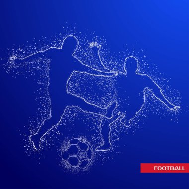 futbol logosu tasarım vektörü