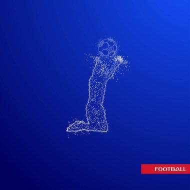 futbol logosu tasarım vektörü 