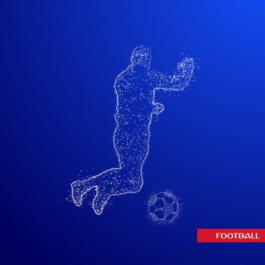 futbol logosu tasarım vektörü