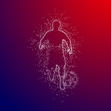 futbol logosu tasarım vektörü 