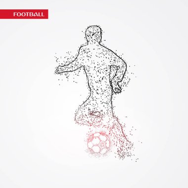 futbol logosu tasarım vektörü