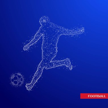 futbol logosu tasarım vektörü