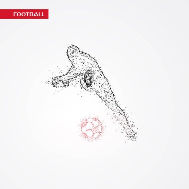 futbol logosu tasarım vektörü 