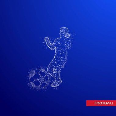 futbol logosu tasarım vektörü
