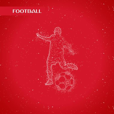 futbol logosu tasarım vektörü