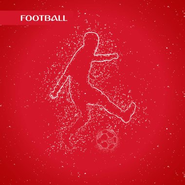 futbol logosu tasarım vektörü