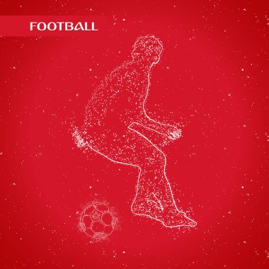 futbol logosu tasarım vektörü